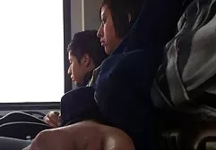 Busty MILF sucks long penis for the first time