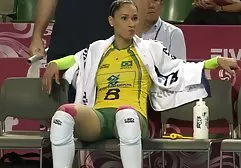 Girls with bare tits fooling in the snow