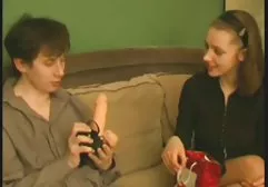 Lolita fucked by two guys in the bedroom