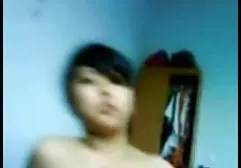 Asian balzakovskogo age clinging with a pecker in the woods