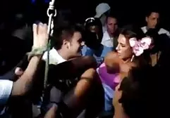 Double penetration into the slits of a naughty German