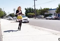 Girl with small tits climbs clit