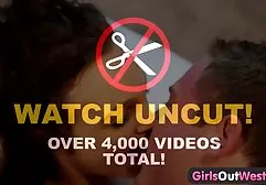 Pretty Cameron sucks another dick and spreads her legs wide