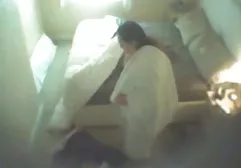 Chick with a beautiful booty demonstrates her hairy pussy