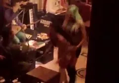 Flat babe plays with her lye