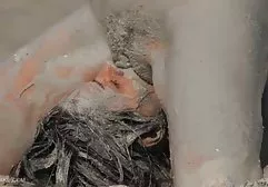 Two Russian chicks fuck with bound boy