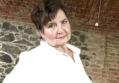 Mature husband fucks wife hard in corset and stockings with cancer