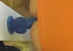 Beauty in high boots cum on face