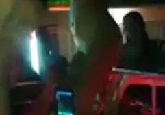 A young beauty was excited by an old man bathing in the soul