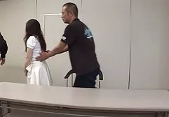 Cutie Lisa sucked a huge stallion at his huge penis