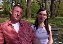 Carefree nudists organize a camp on the beach