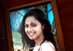 Rene in striped stockings on heels is actively hammering his cap with his fingers