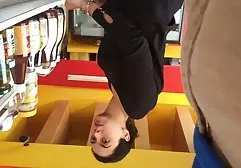 Amateur footage of foot jerking off