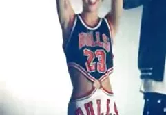 A sweet couple of Russian female students are excitingly dancing naked in video chat