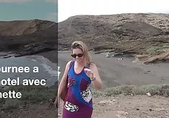 MILF in a cap swims naked, not noticing the hidden observation