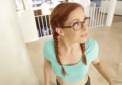 At the casting the girl is hard pounded in the point