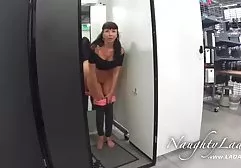 Seductive Victoria was let in a circle of black males