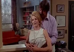 Viscous sperm emerges from brunette's cunt after hot fuck