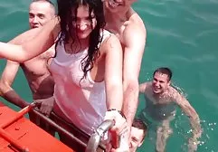 Playful curly hair sucks dick to her boyfriend