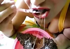 Gorgeous lass sexually poses and masturbates passionately on the couch