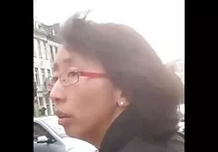 White-haired gymnast demonstrates good stretching