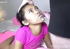 Asian Mistress tortures red slave