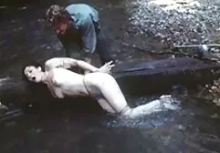 Busty blonde in the bathroom brings herself to orgasm