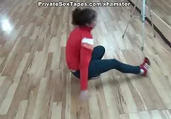 Brunette with big tits pumped her pussy and made a blowjob