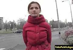 Mila with small breasts gave herself in the ass