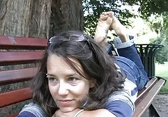 Beautiful model in stockings with garters