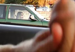 Charming babe in lace underwear touches the cap