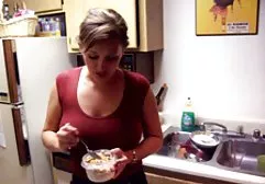 Teen girl loves to caress her pussy