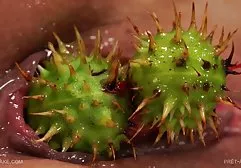 Brunette in stockings banging herself in anal with dildo