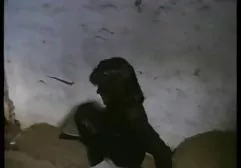 Awesome babe gives blowjob to a monster woman with standing dick