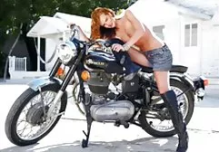 Busty woman aged decided to have sex with her young master