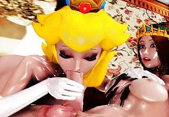 Vika poses naked with a ball by the pool