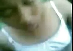 Father strokes 14-year-old naked daughter in bed