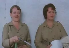 Skinny Russian gymnast in black stockings gives blowjob and spreads her legs