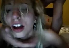 Horny brunette playfully bounces pussy on her husband's dick