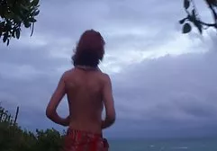 Babe puts anal balls in the ass and caresses her cunt