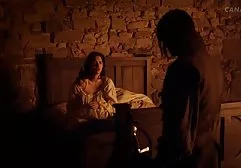 Trance girl in red stockings fuck her friend