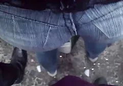 Cute brunette gently sucking dick in the kitchen