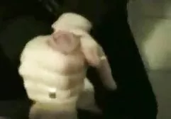 Blue-eyed bitch in a transparent peignoir sucks dick and the guy takes