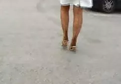 Russian guy excite the pantyhose of his girls