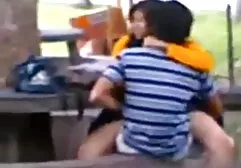 Horny male spits a chick in a bathrobe right in the kitchen