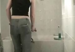 Charming chick makes a cool penis massage