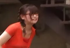 Pregnant daughter with small tits masturbates dick to her father