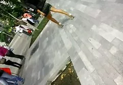 Brunette in latex dominates her personal dog