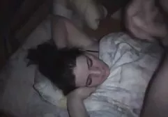 The guy fucked the girl in the street near the car