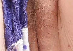 The girl hung on the ropes and fucked